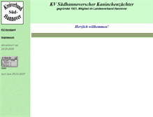 Tablet Screenshot of kv-suedhannover.de